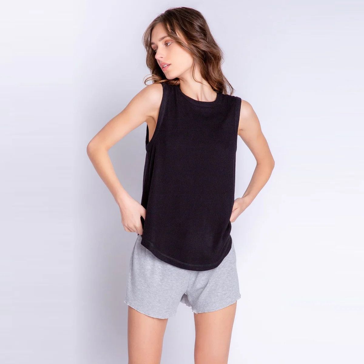 Textured Basics Crew Neck