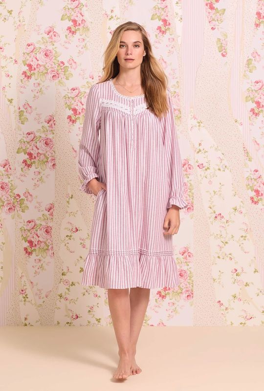 Candy Stripe Light Flannel Waltz Gown