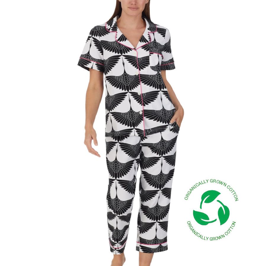 Trina Turk Organic Cotton Crane Cropped PJ CRANE SMALL
