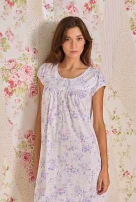 Petite Lilac 100% Cotton Nightgown