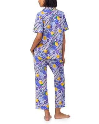 Organic Cotton Majolica  Crop PJ Set