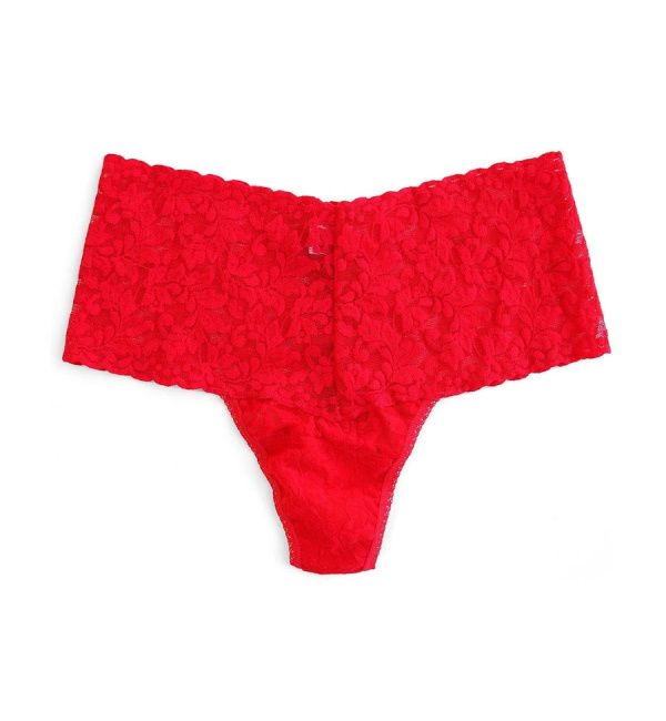 Plus Retro Thong, COLOUR: RED, SIZE: O/S+