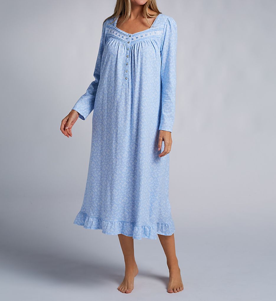 Budding Blue Long Sleeve Waltz Gown