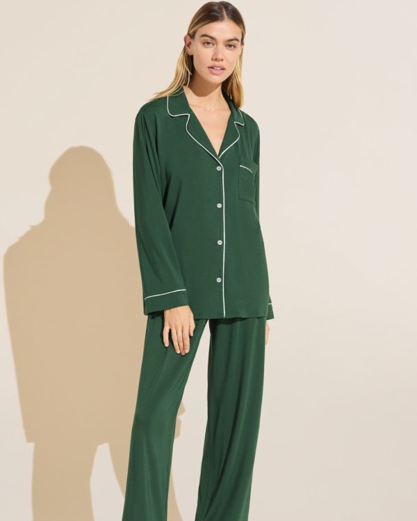 Gisele FOREST GREEN Long PJ Set
