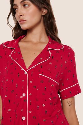 Gisele  NUTCRACKER  RED Relaxed Shorty PJ Set