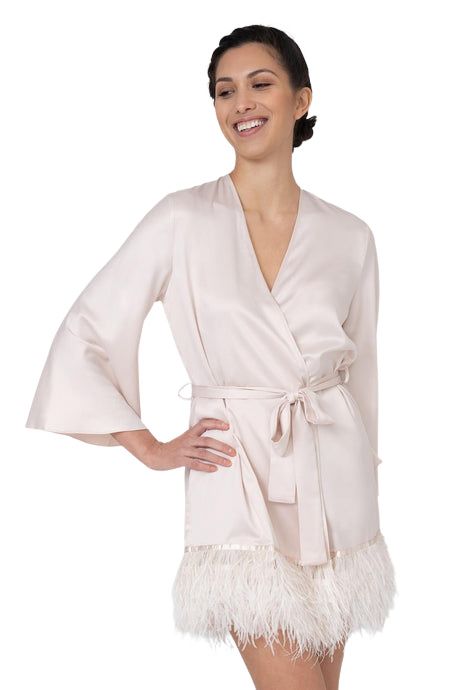 Swan Short Robe