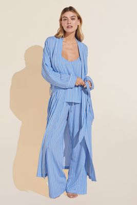 Eberjey Gisele Modal Nordic Stripes Robe