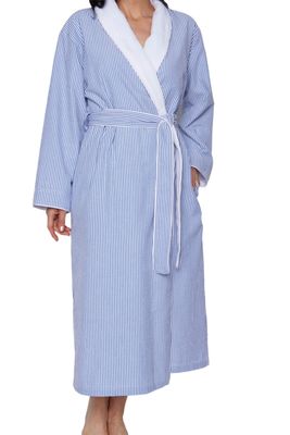 Seersucker  Shimmer Blue  Robe