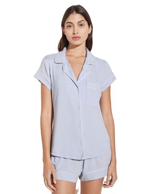 Eberjey Gisele Modal Water Blue Shorty Set