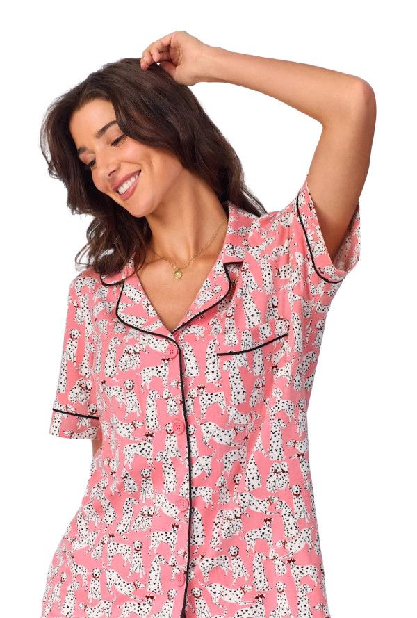 Love Spot Cotton Crop PJ Set