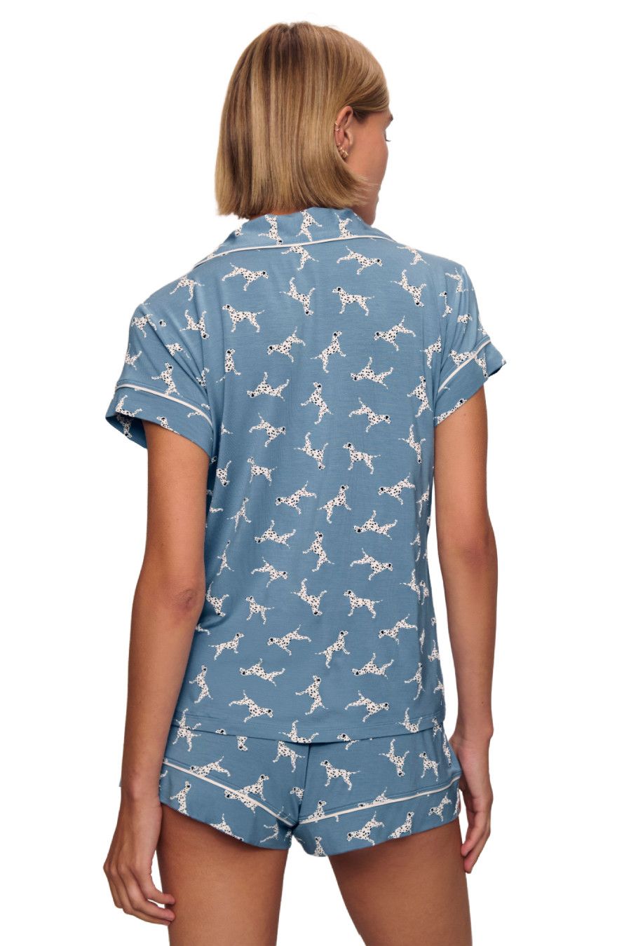 Eberjey Gisele Modal Dalmatian  Relaxed Shorty PJ Set