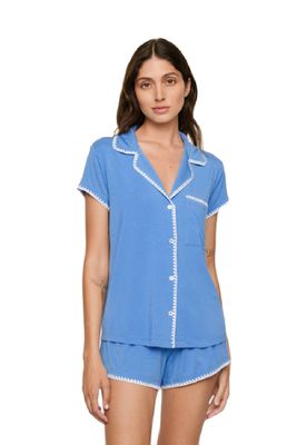 Eberjey Frida Short Set Cornflower Blue Eberjey Frida Short Set Cornflower Blue