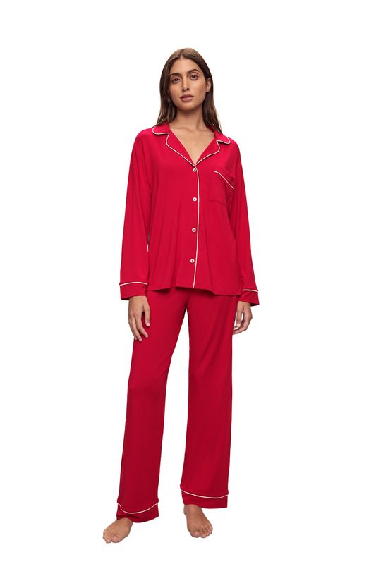 Gisele Modal RED Long PJ Set