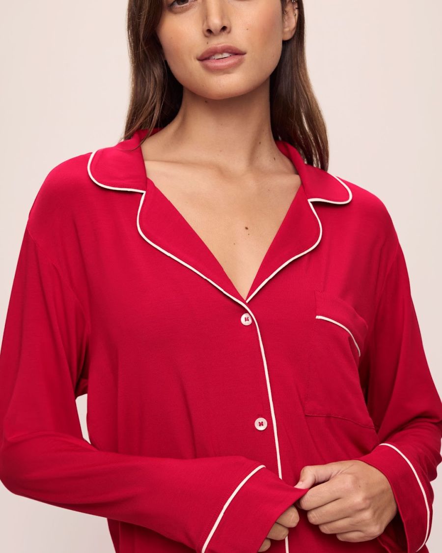 Eberjey Gisele Modal Holiday Long PJ 
