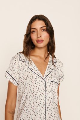 Eberjey Gisele Modal Holiday Relaxed Shorty PJ Set