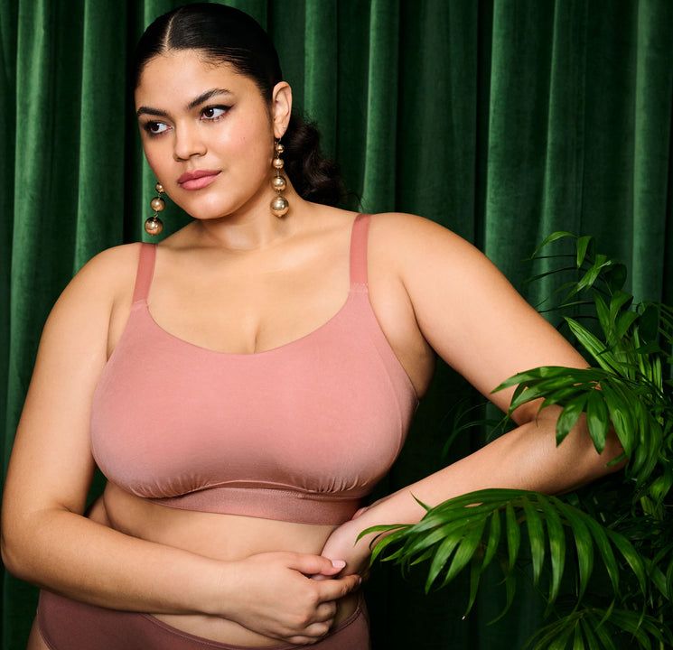 Elomi Downtime  Wireless Bralette ASH ROSE
