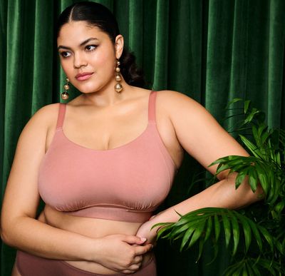 Elomi Downtime Wireless Bralette ASH ROSE