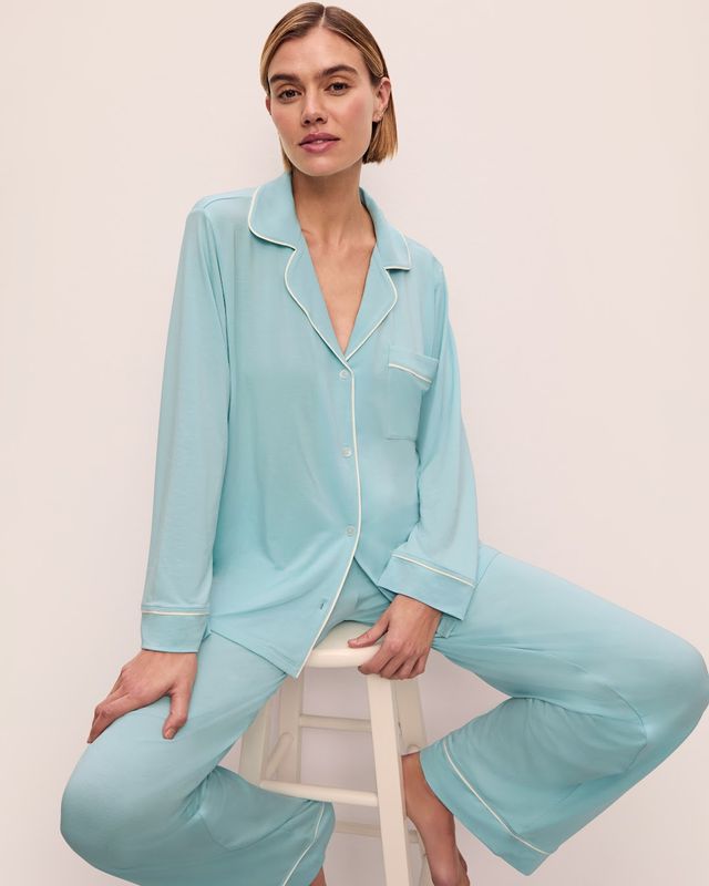 Gisele Modal CANAL BLUE Long PJ Set