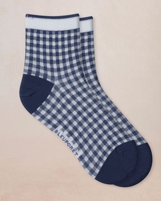  Cotton Ankle Socks GINGHAM