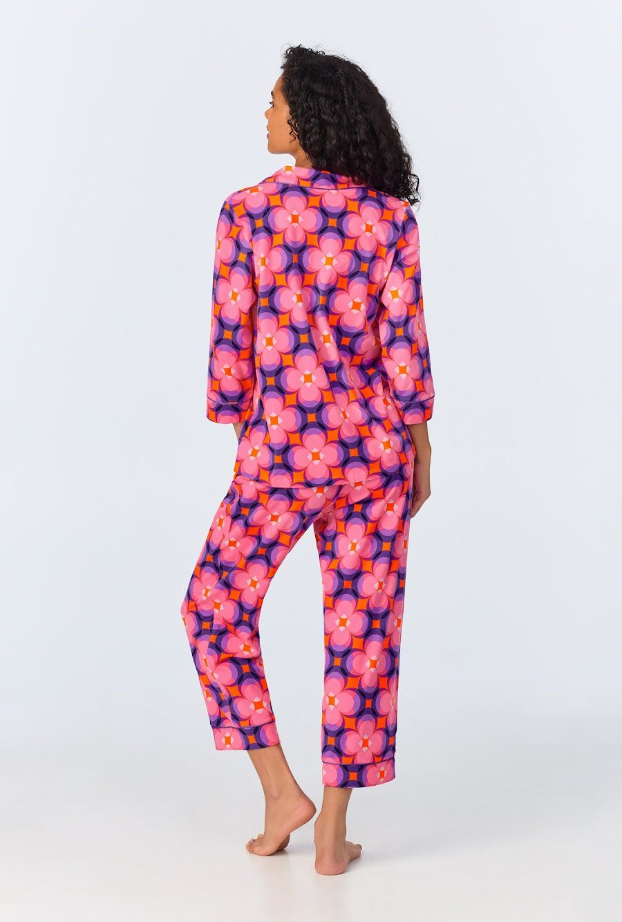 BedHead Organic Cotton Space Cat Crop PJ Set