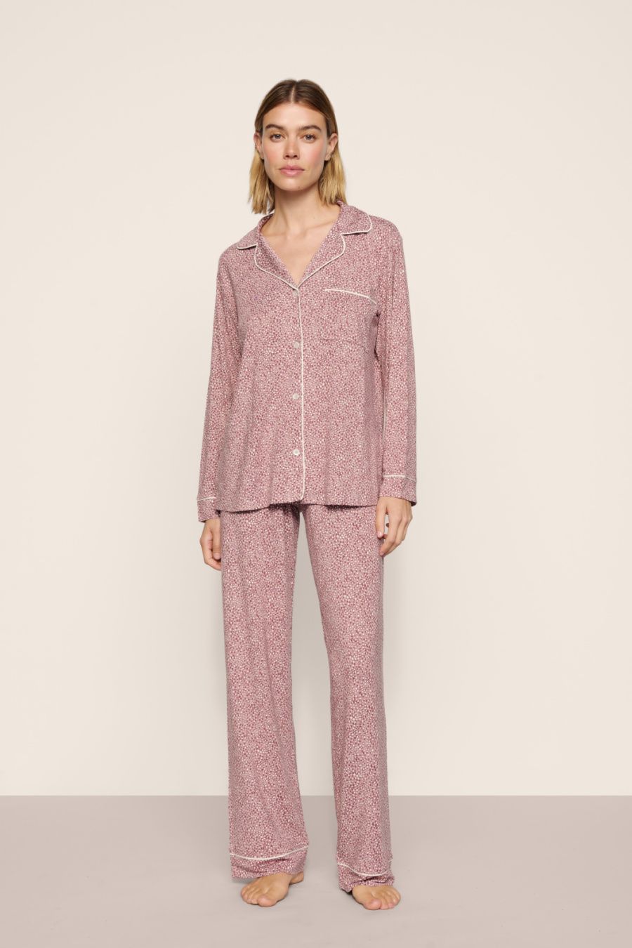 Gisele Modal ANIMAL INSTINCT Long PJ Set