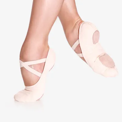 SD16 Pink/Skin Tones Bliss Canvas Split-Sole Ballet Shoe