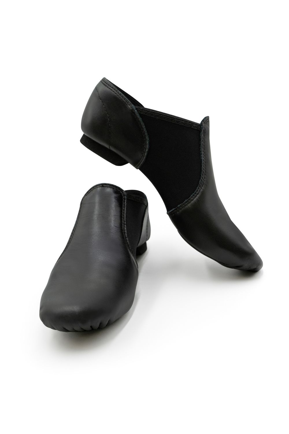 EJ2A Adult Leather Slip-On Jazz Shoe, Size: 10.5A, Color: Black, Width: M
