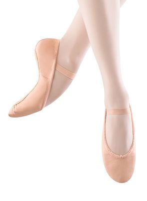 S0205G Dansoft Girls Leather Full Sole Ballet Shoe