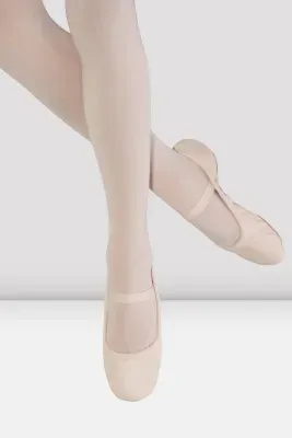 S0249G Giselle Girls Leather Full Sole Ballet Shoe, Color: Theatrical Pink, Size: 10, Width: C