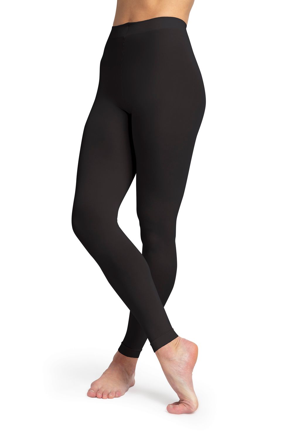 T0985L Ladies Contoursoft Footless Tight, Color: Black, Size: S/M