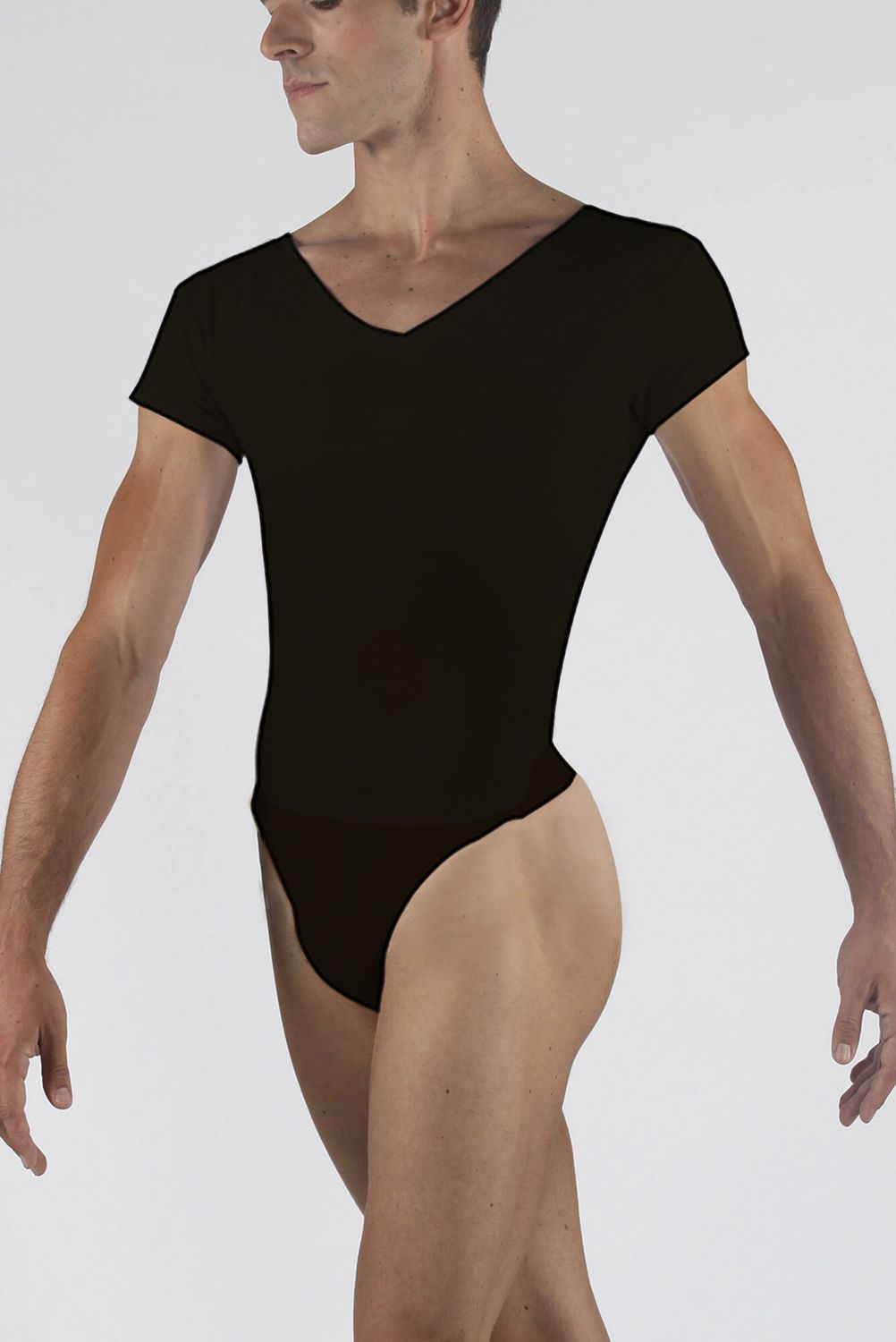 Horacio (W/ Governor School Logo) Men&#39;s Leotard w/ Attached Dance Belt, Size: L, Color: Navy