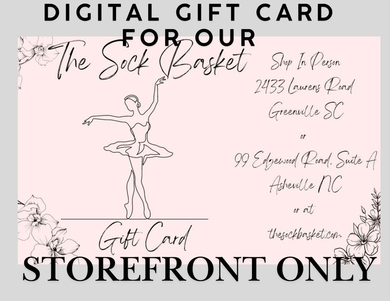 Digital Gift Card for In Store Purchases Only
