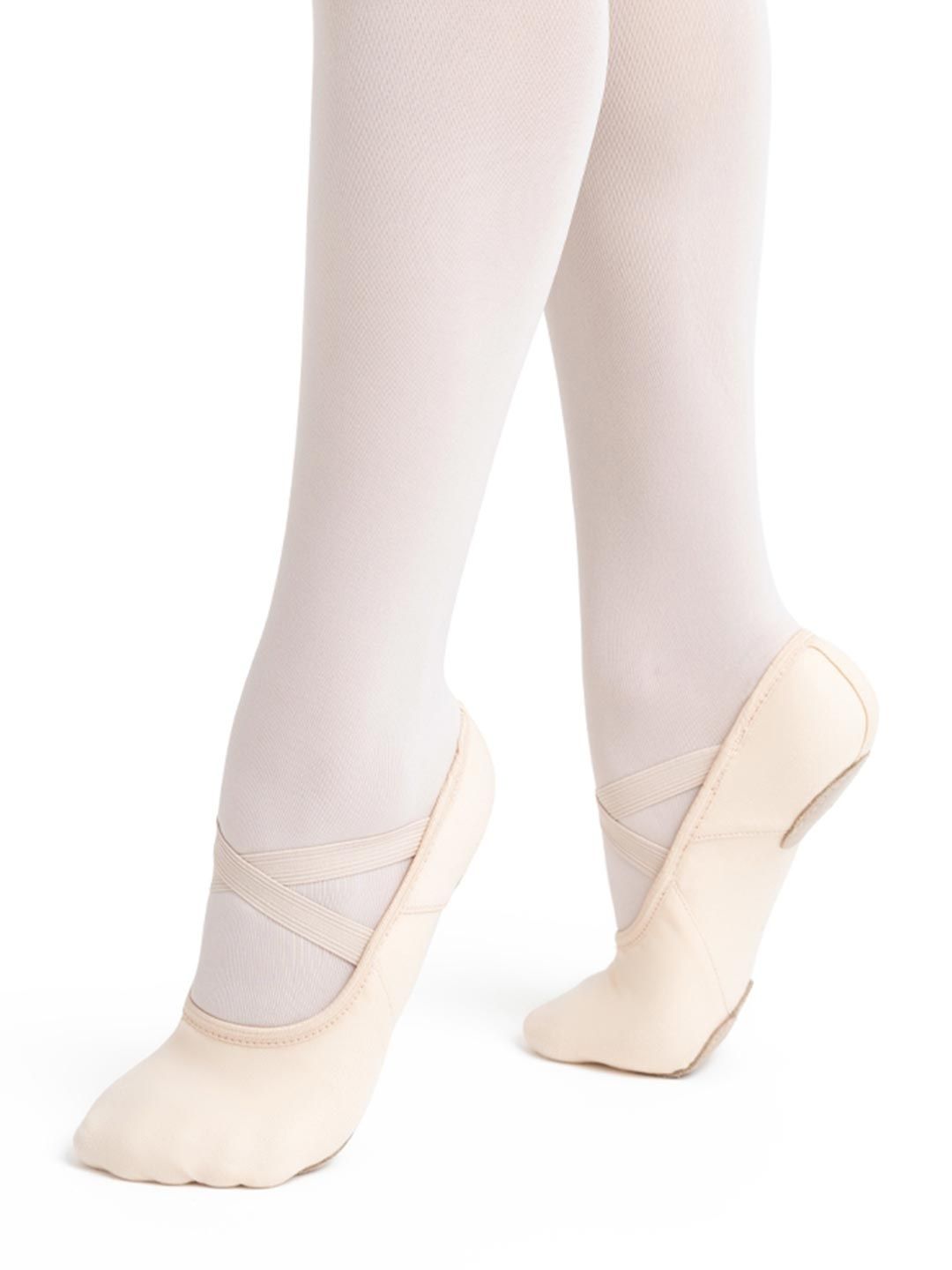 2037W Hanami Canvas Split-Sole Ballet Shoe, Color: Light Pink, Size: 9, Width: M