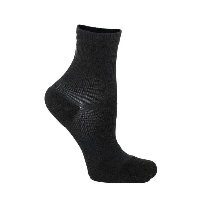 Apolla Performance Shock Crew Sock, Color: Black, Size: S, Traction: With Traction