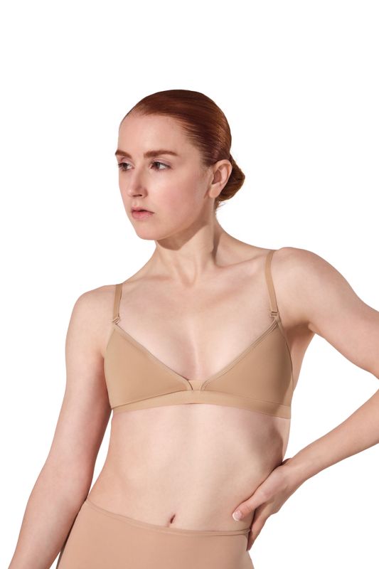 3777W Deep Neck Clear Back Bra