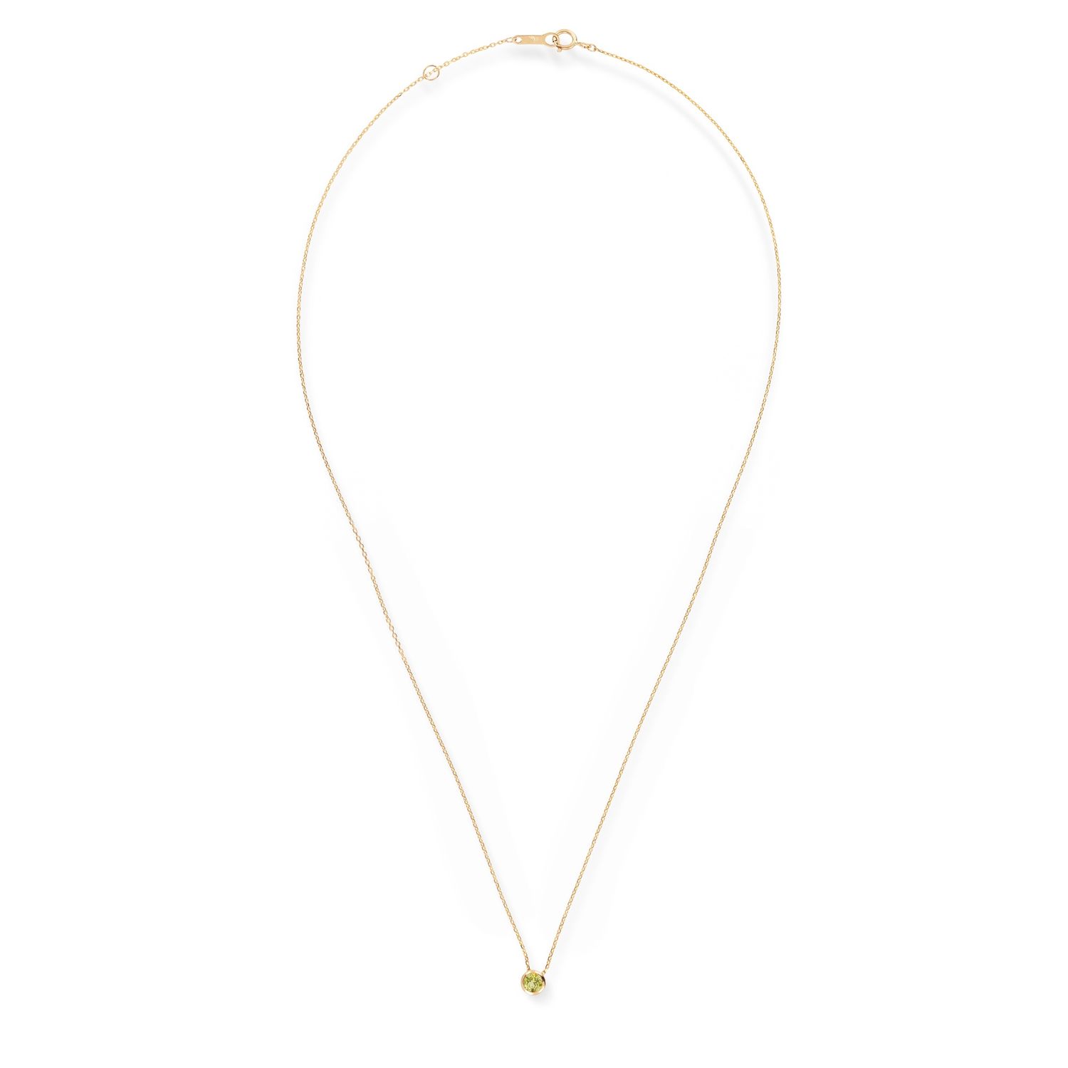 SWBN01AUG-Y - Birthstone 14K Collier Augustus Peridot