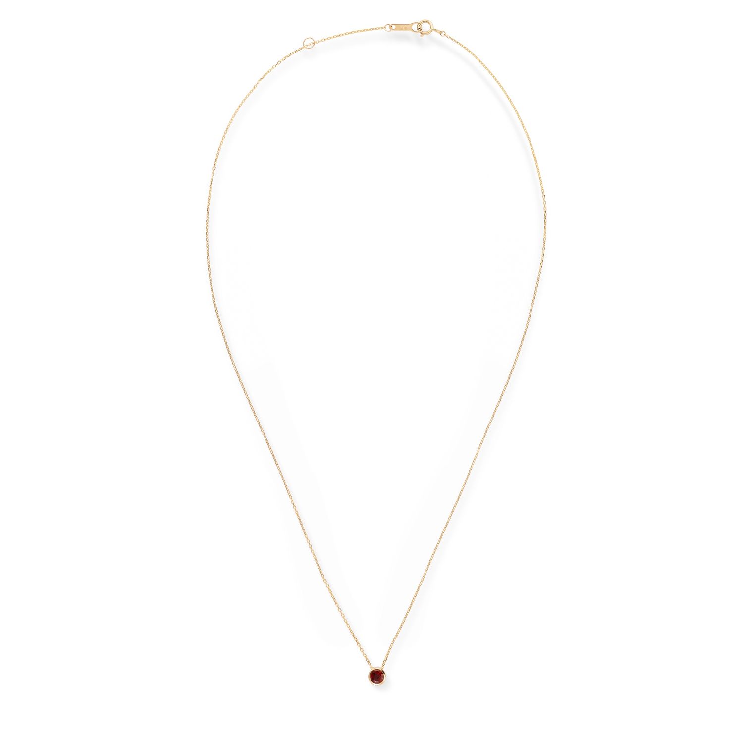SWBN01JAN-Y - Birthstone 14K Collier January Garnet