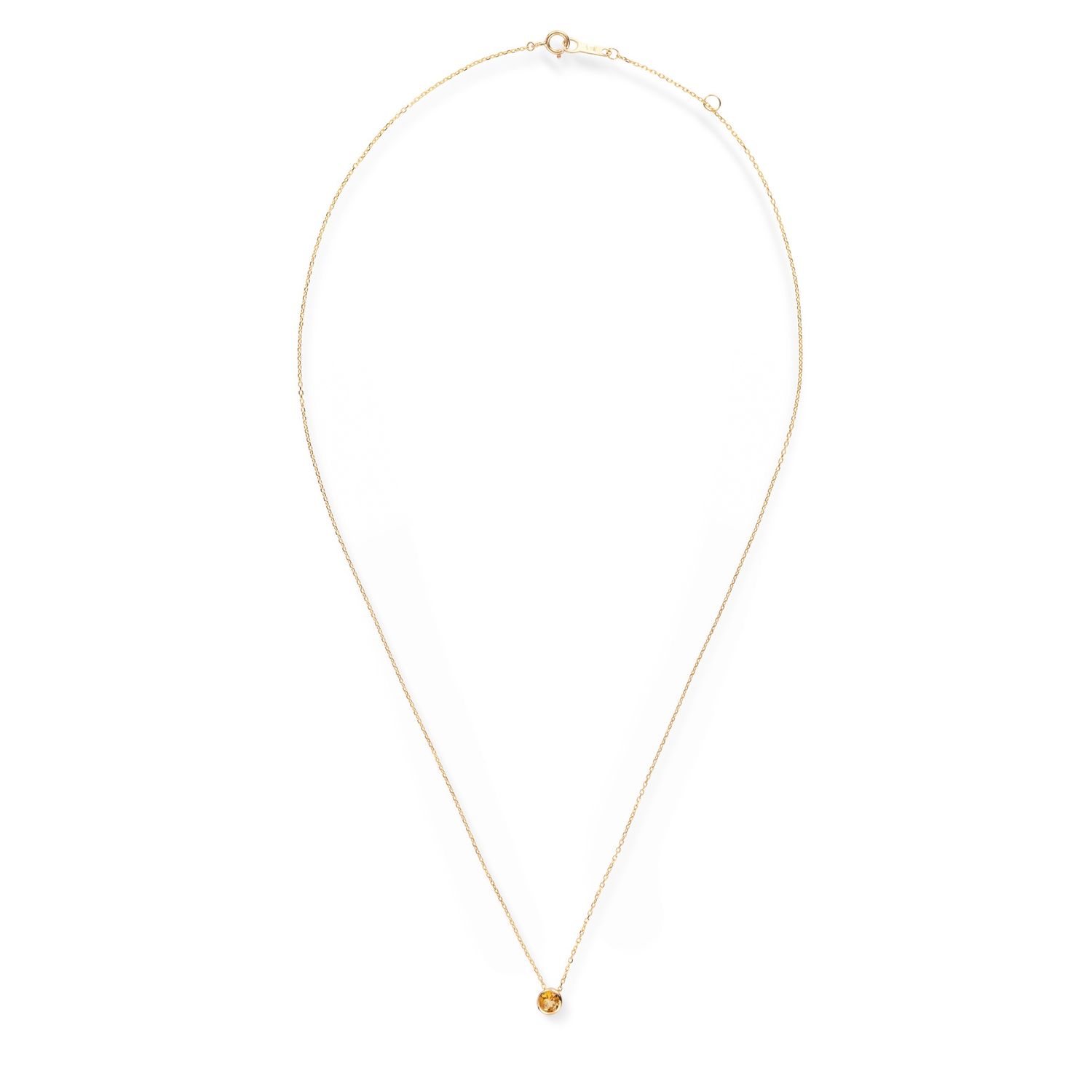 SWBN01NOV-Y - Birthstone14K Collier November Citrine