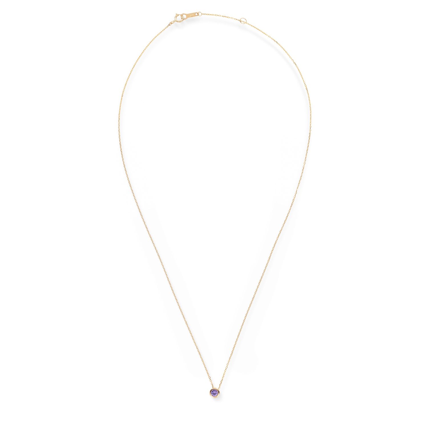 SWBN01DEC-Y - Birthstone 14K Collier December Tanzanite