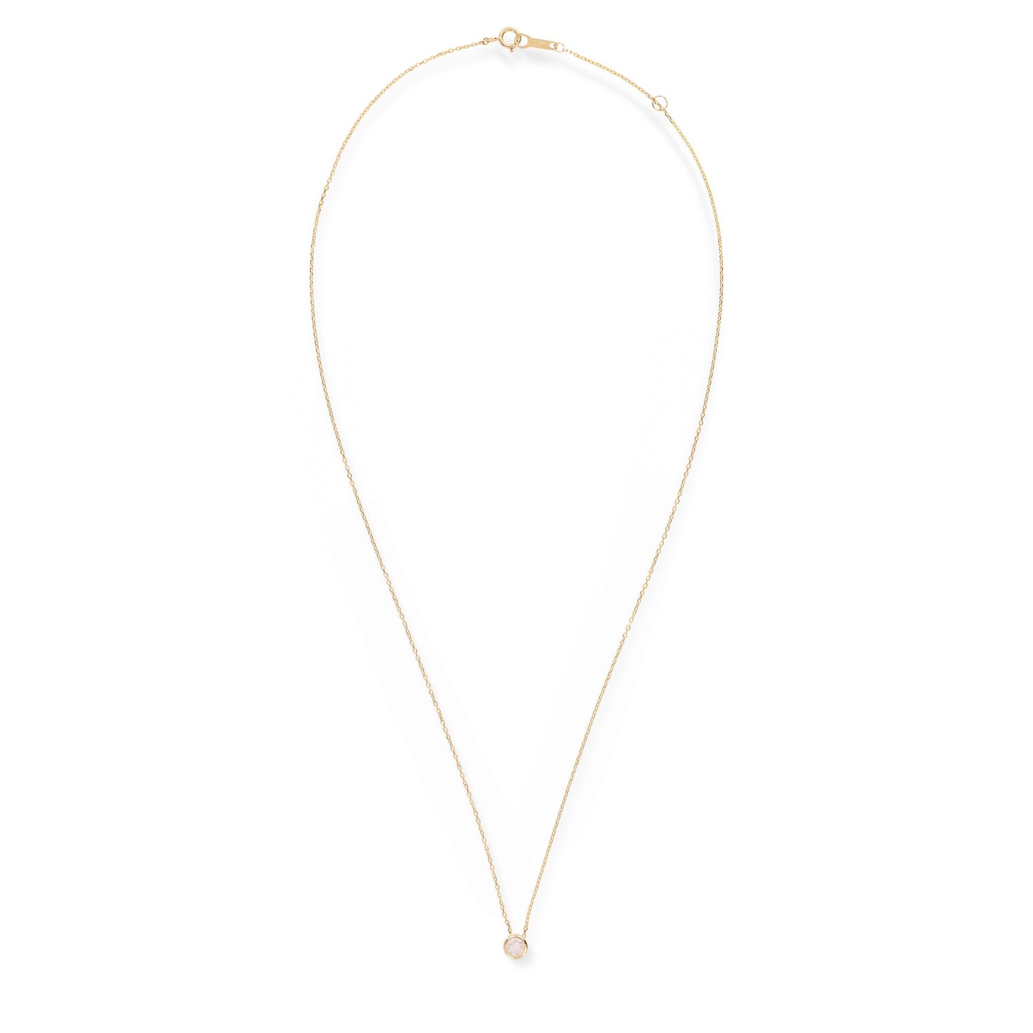 SWBN01JUN-Y -  Birthstone 14K Collier June Moonstone