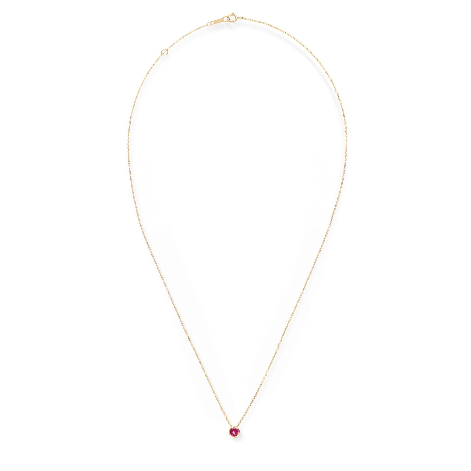SWBN01OCT-Y Birthstone 14K Collier October October Pink Tourmaline
