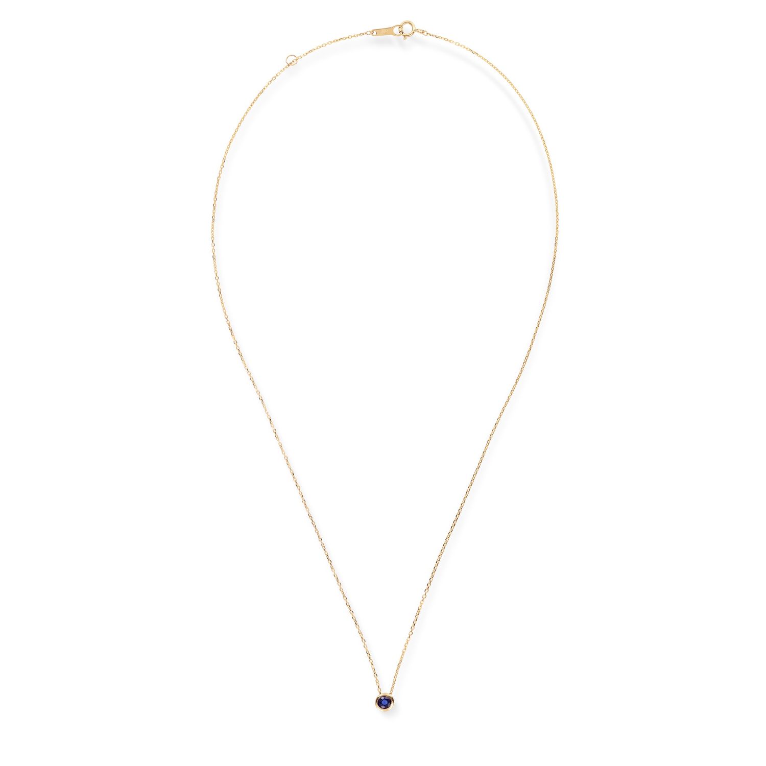 SWBN01SEP-Y -  Birthstone 14K Collier September Sapphire