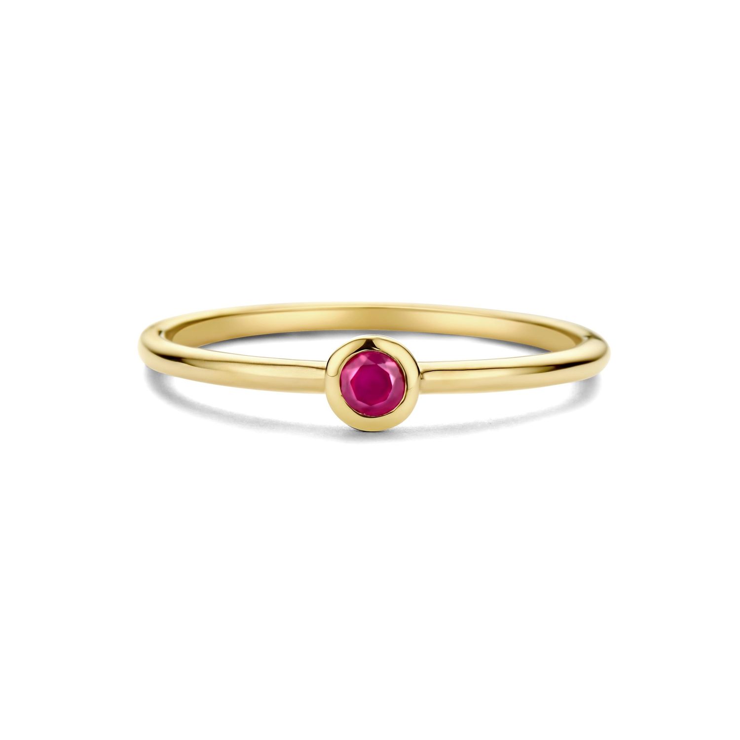 SWBR01JUL-Y-54 - Birthstone 14K Ring Juli Ruby