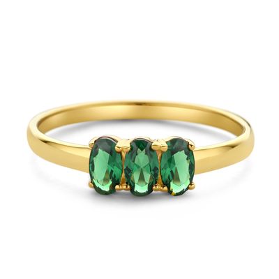 SWBR10320-Y45-56 - Happiness 14k Ring With Zirconia