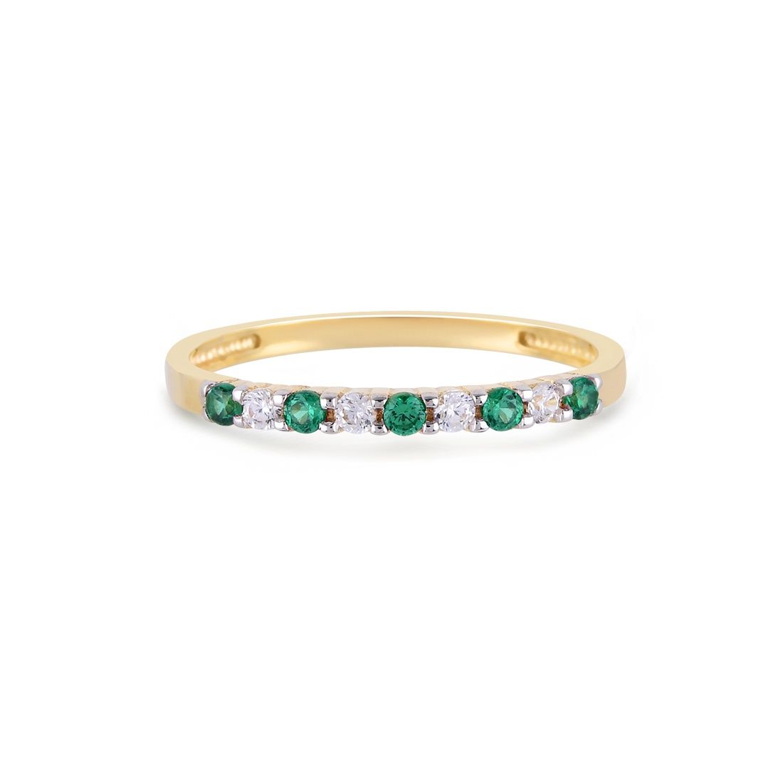 SWBR10328-Y26-54 - Happiness 14k Ring With Zirconia