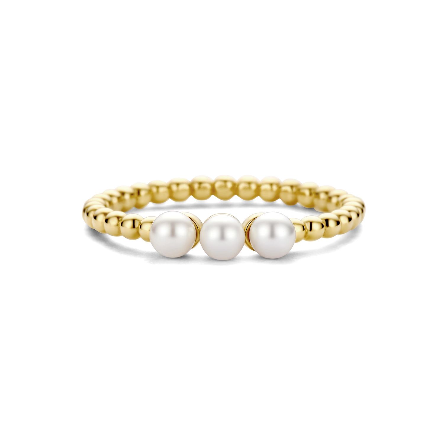 SWER10196-Y14-54 - Happiness 14K Gold Ring