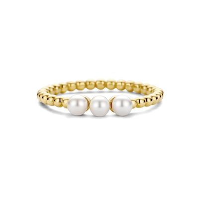 SWER10196-Y14-54 - Happiness 14K Gold Ring