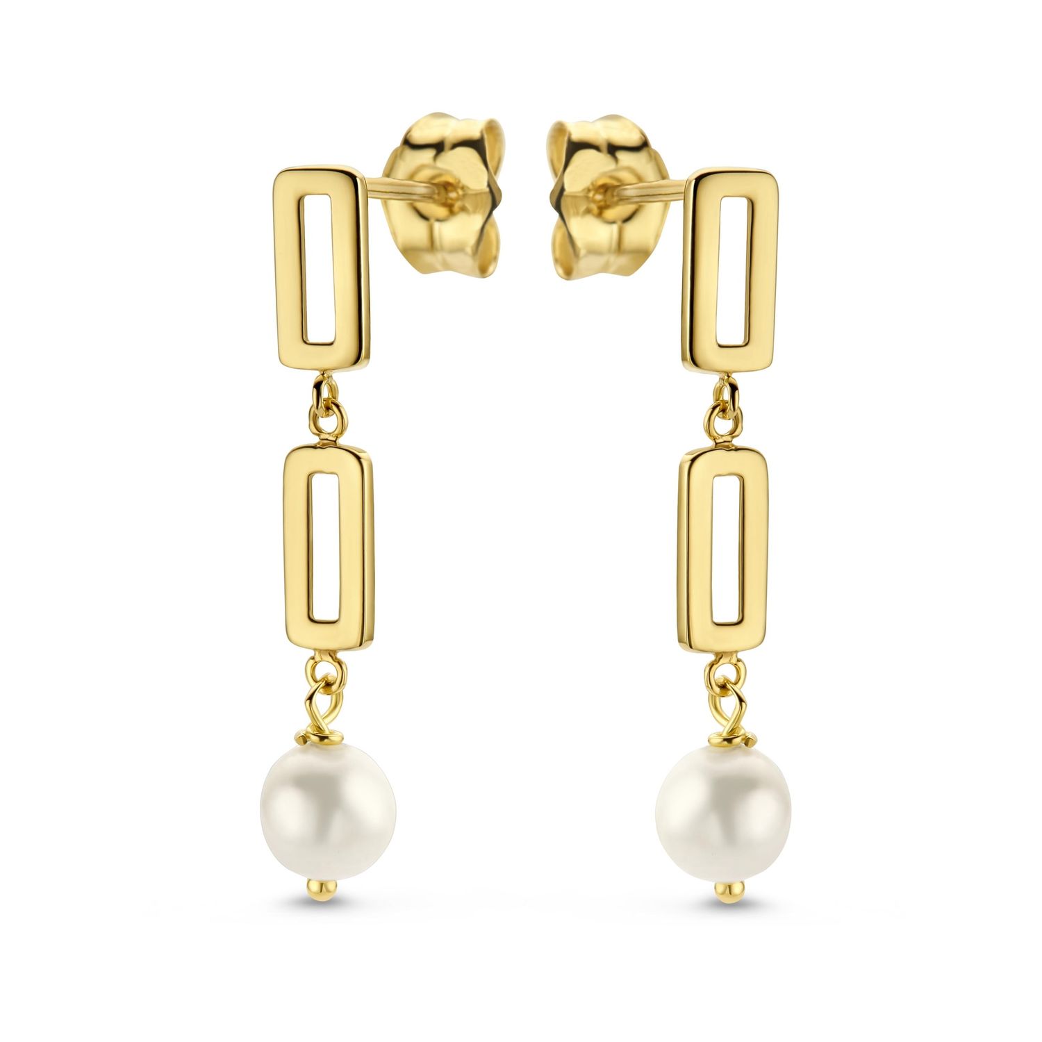 SWJE10222-Y14 - Pearl 14K Gold Earring