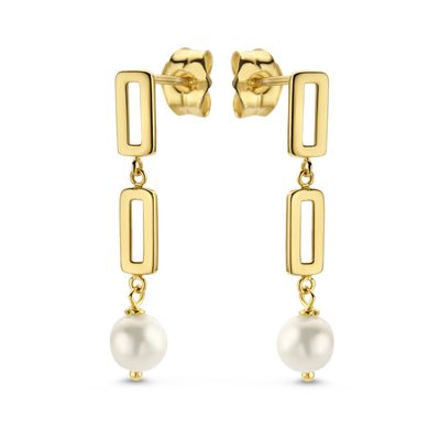 SWJE10222-Y14 - Pearl 14K Gold Earring
