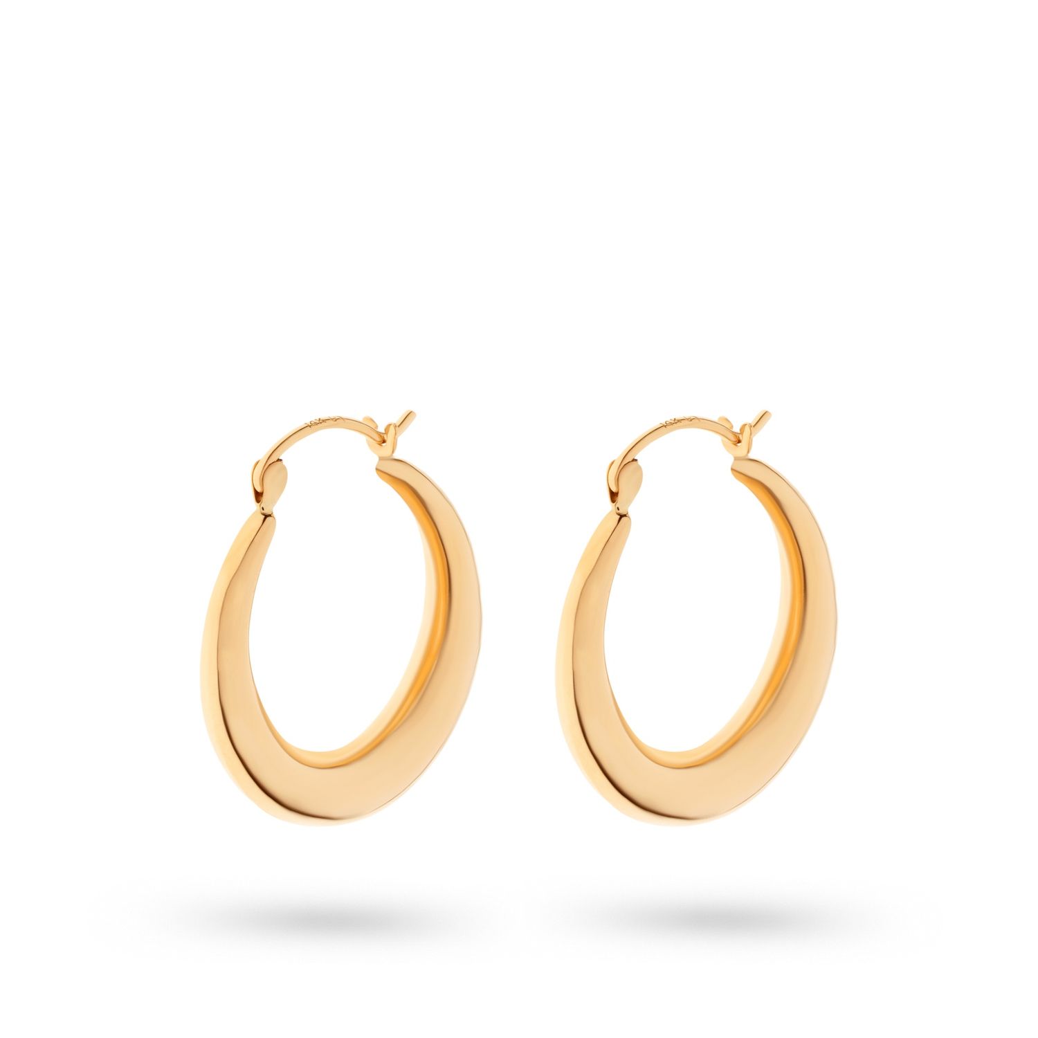 SWHE10159-Y - Tube 14K Gold Earring